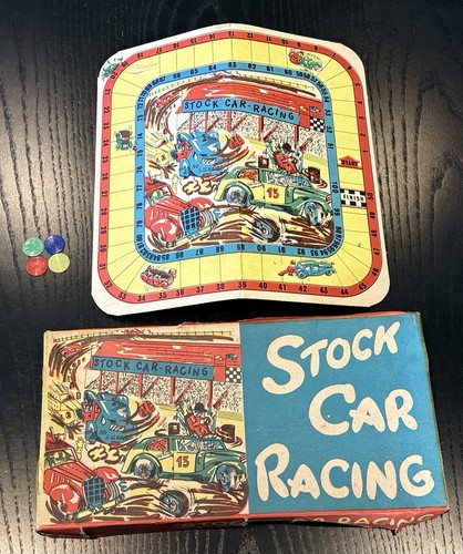 Vintage 1950s stock car racing - car,