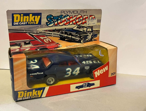 Dinky 201 plymouth stock car - dinky,