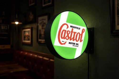 Vintage castrol wall mounted - castrol,