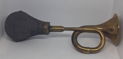 Vintage brass curled car - vintage,