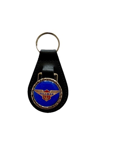 Black leather keyring - , fob