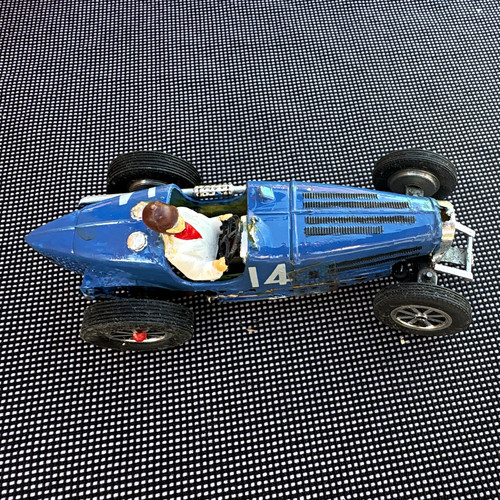 Vintage blue tinplate - blue,