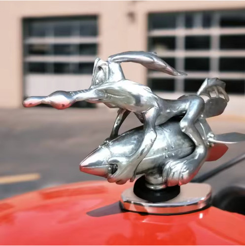 Vintage car hood - vintage, ornament