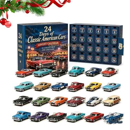 Classic cars advent calendar - advent,