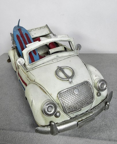 Vintage style metal beetle - vintage,
