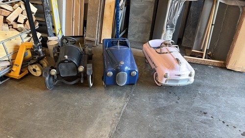 Vintage metal pedal cars - vintage,