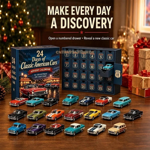 Classic cars advent calendar - advent,